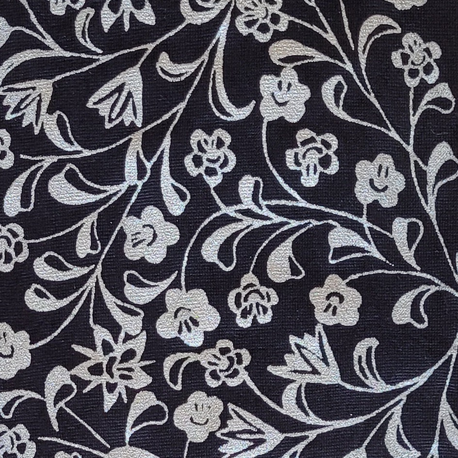 Hand-Printed Trouser Sock Flowers