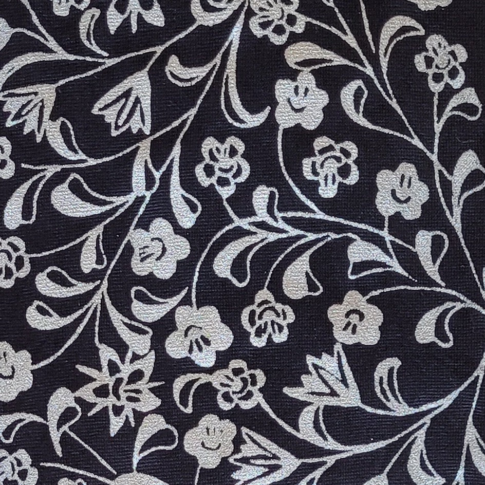 Hand-Printed Trouser Sock Flowers