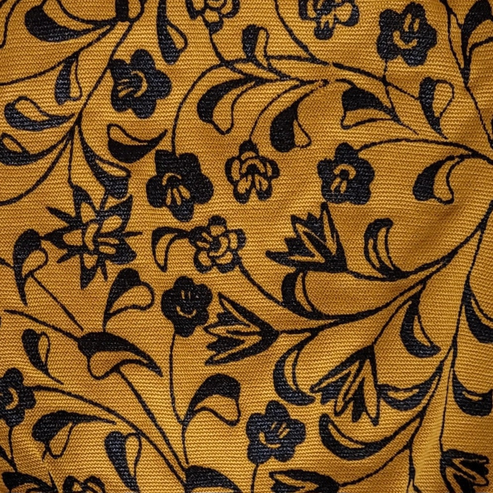 Hand-Printed Trouser Sock Flowers