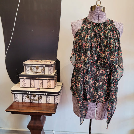 floral blouse sz SMALL