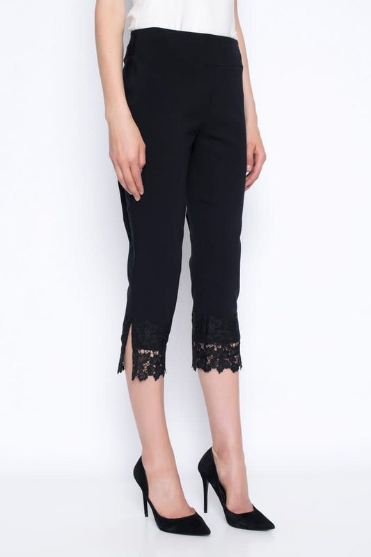 Lace Trim Capris YM999