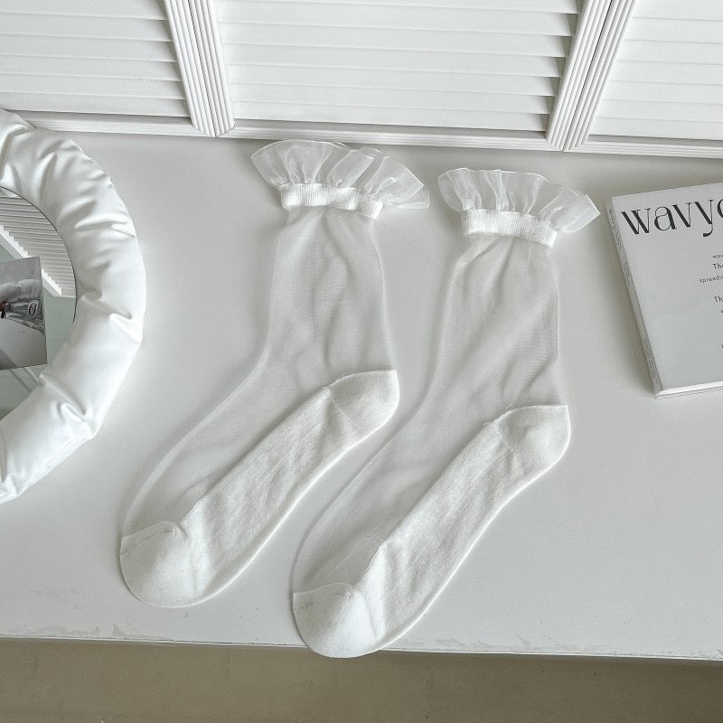 Elegant Trim Sheer Socks