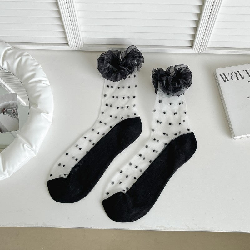 Elegant Trim Sheer Socks