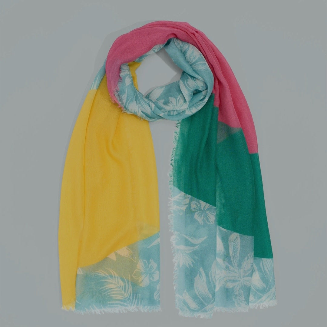 Tropical Color Block Oblong EN0826