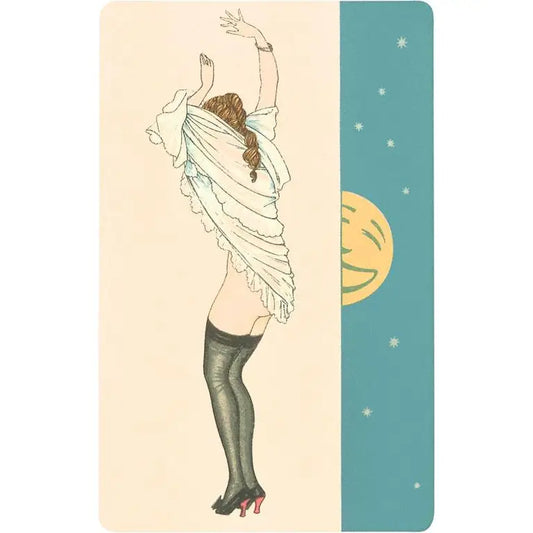 Vintage Image Postcard Smiling Moon
