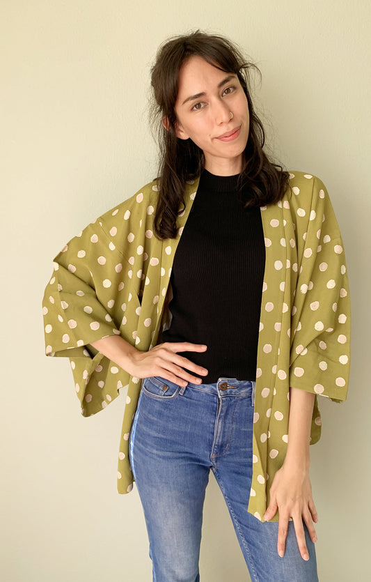 Antique Silk Haori Kimono Jacket