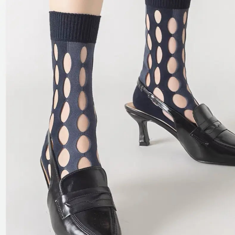 Elegance Oval Mesh Socks
