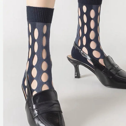 Elegance Oval Mesh Socks