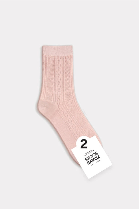 Daily Fine Mesh Socks Pink
