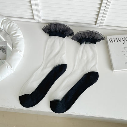 Elegant Trim Sheer Socks