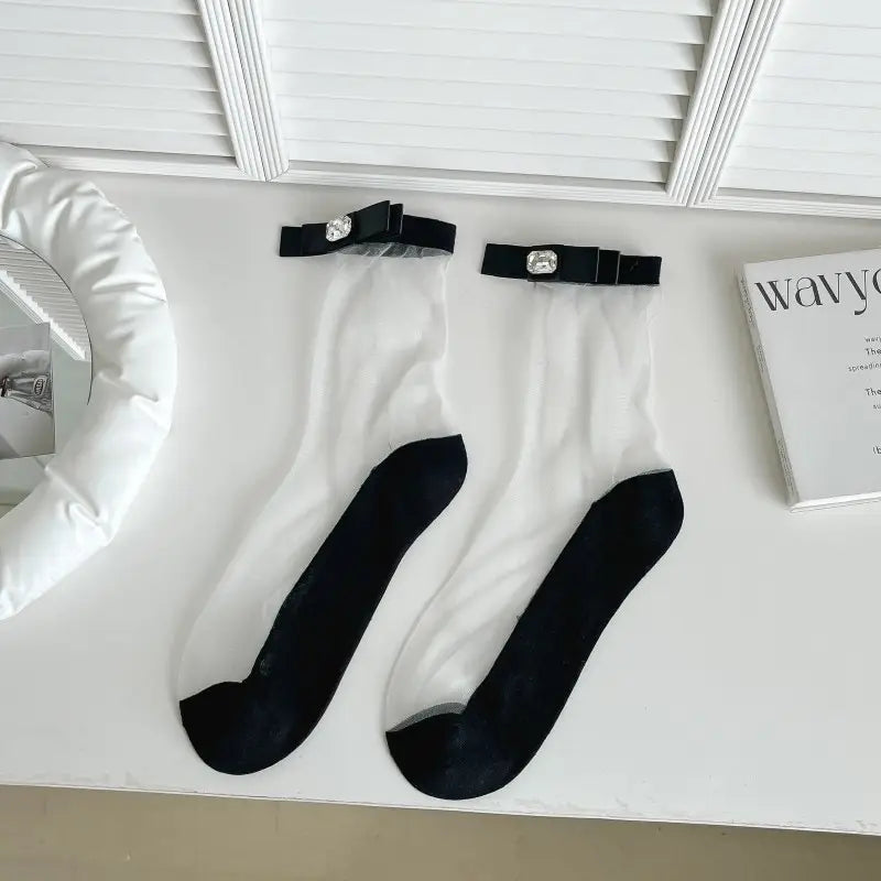 Elegant Trim Sheer Socks