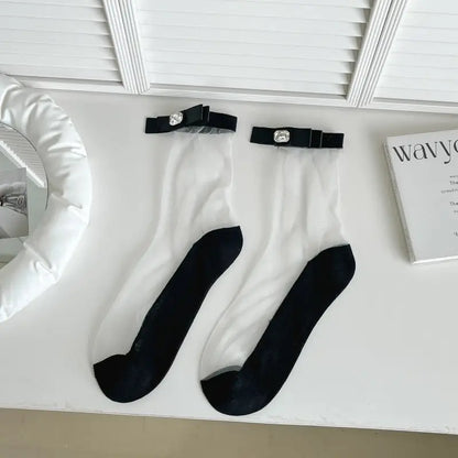 Elegant Trim Sheer Socks