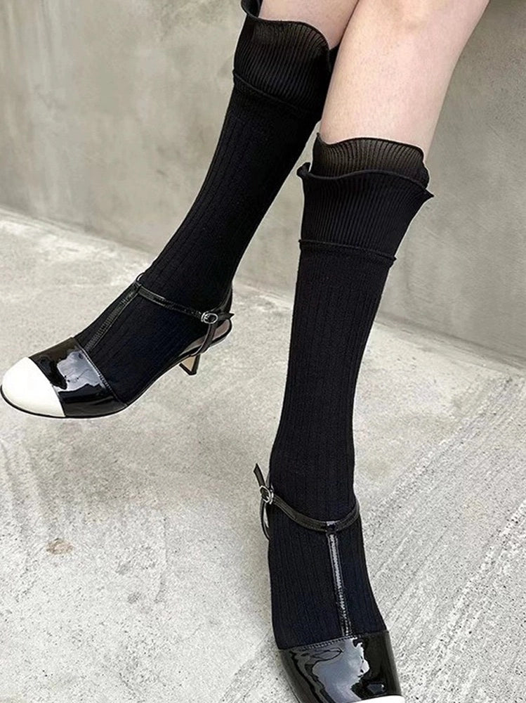 Pleated Ruffle Socks