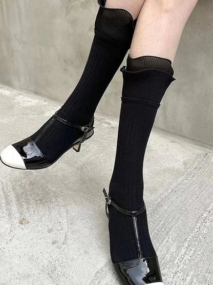 Pleated Ruffle Socks