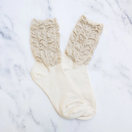 Glitter Wrinkle Socks