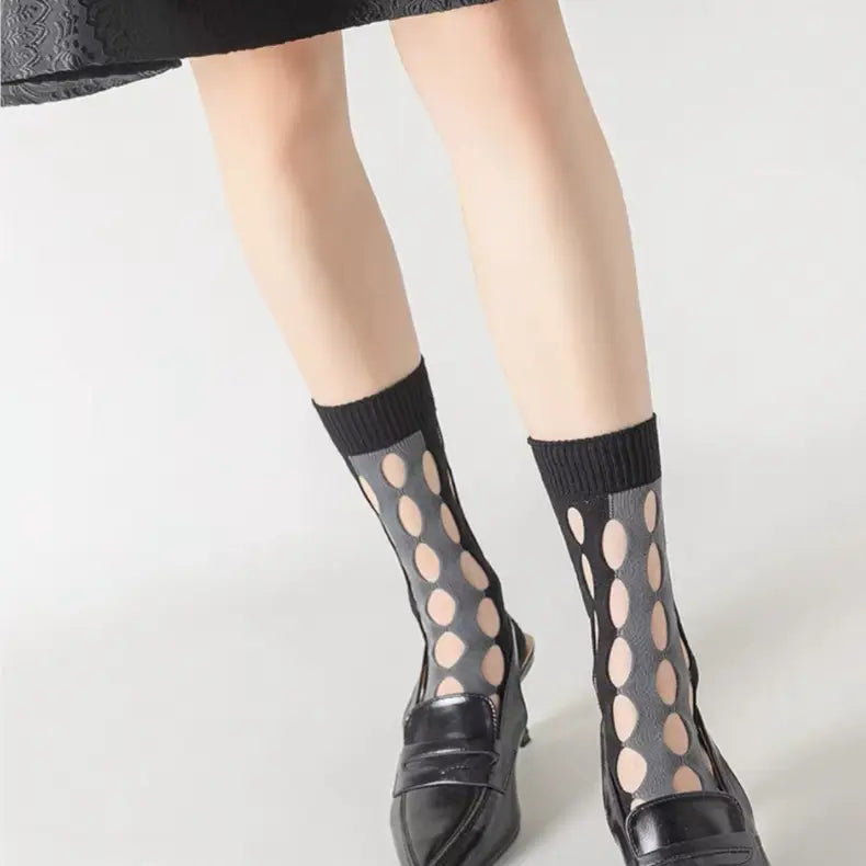 Elegance Oval Mesh Socks