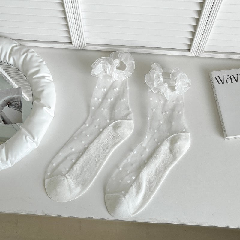Elegant Trim Sheer Socks