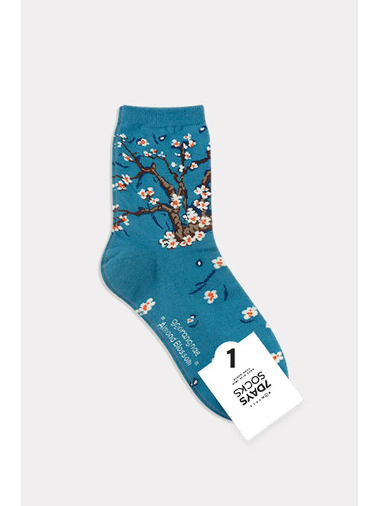 Almond Blossom Crew Blue