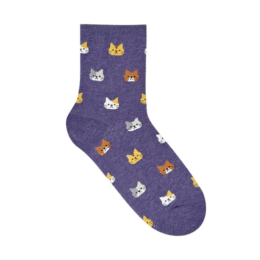 Cat Friends Crew Purple