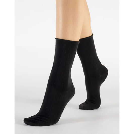 Non-Bind Cotton Ankle Socks Black 35/38