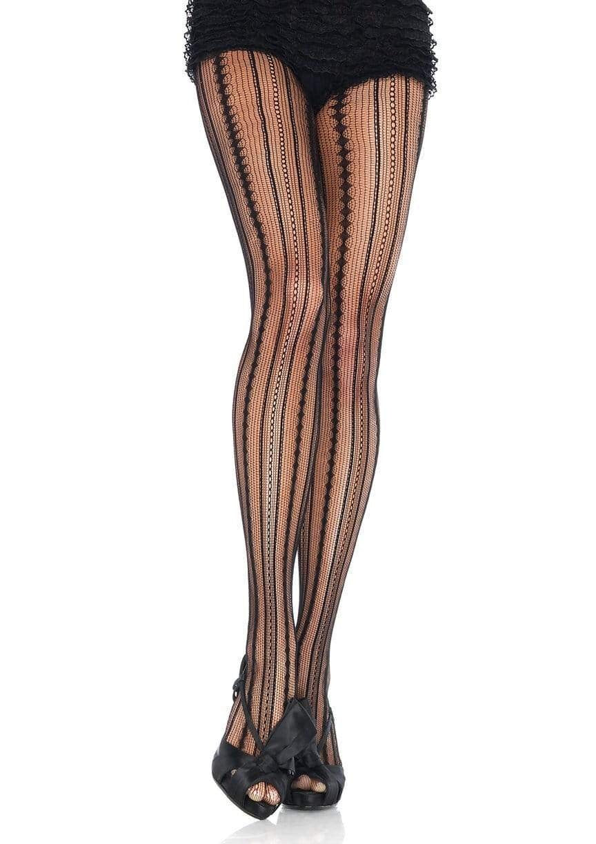 9649 Vintage Pinstripe Net Tights