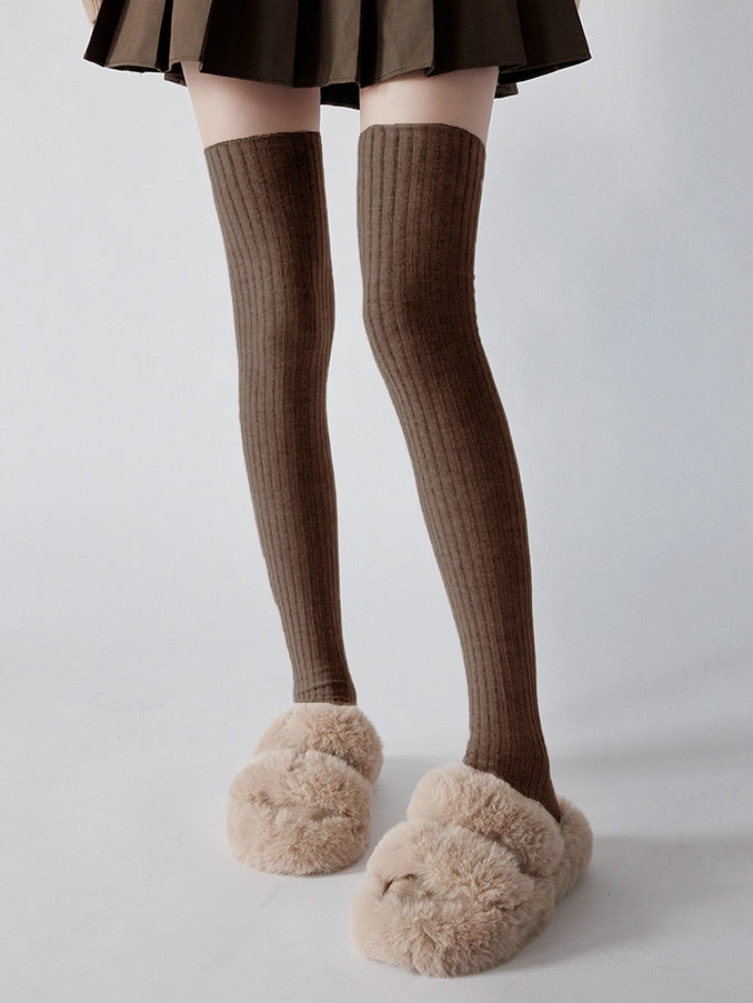 Ribbed Over the Knee Socks